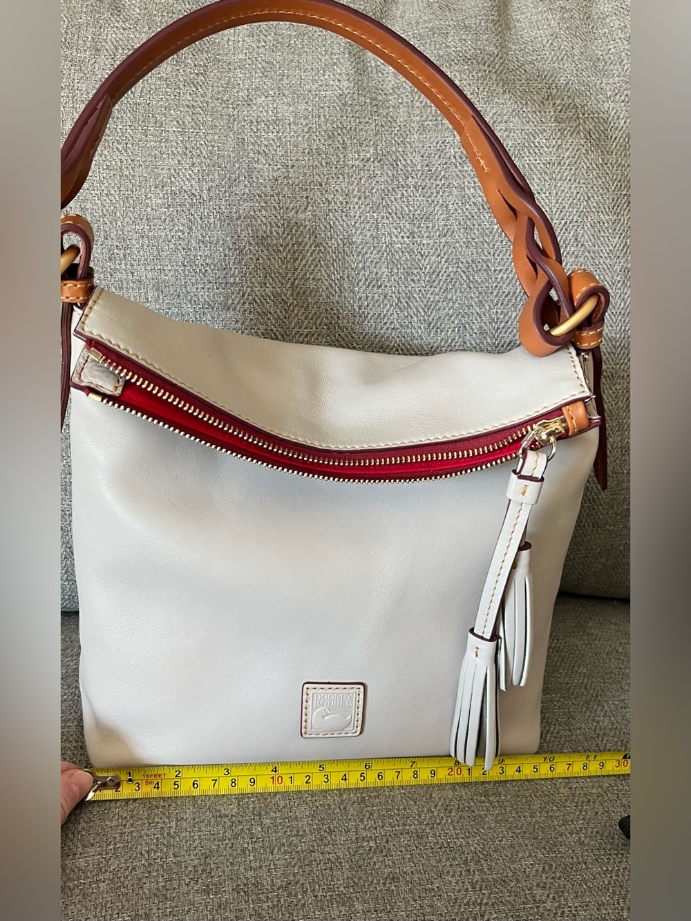 Dooney & Bourke Florentine Hobo Ecru - Picture 4 of 14